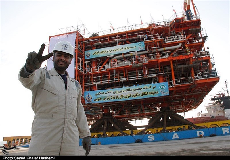 آغاز انتقال سکوی ۲۴A پارس جنوبی از بوشهر به روایت تصویر